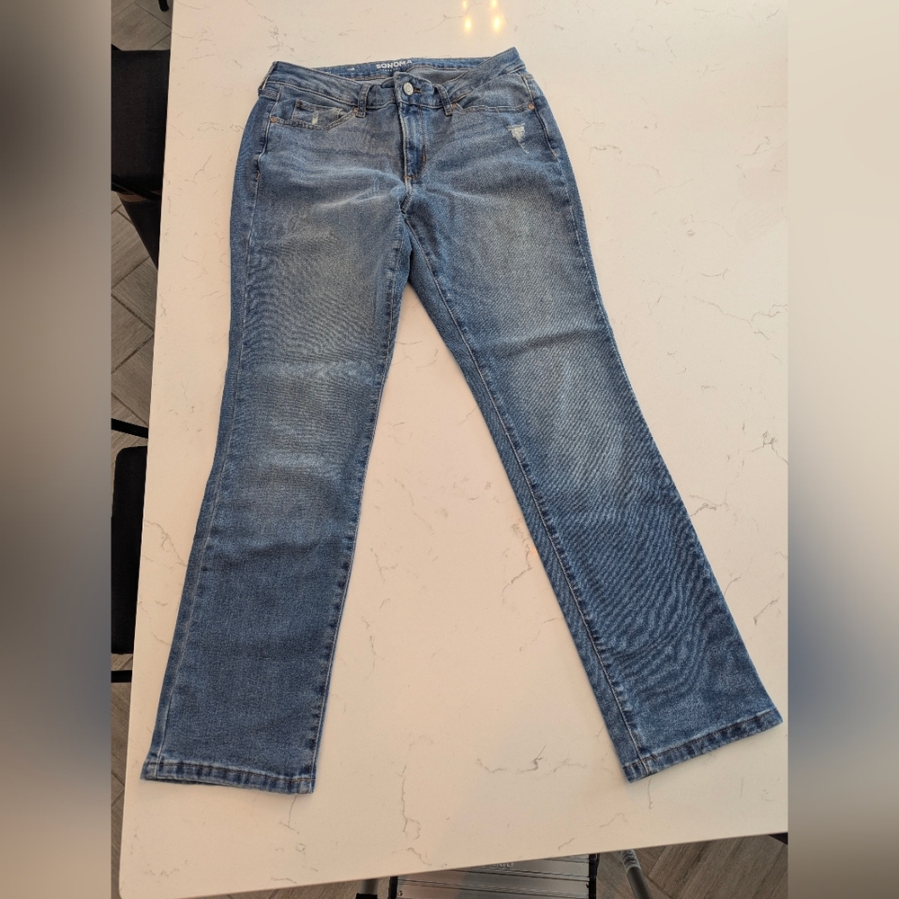 Classic Blue Women's Jeans Sonoma Straight Leg 10